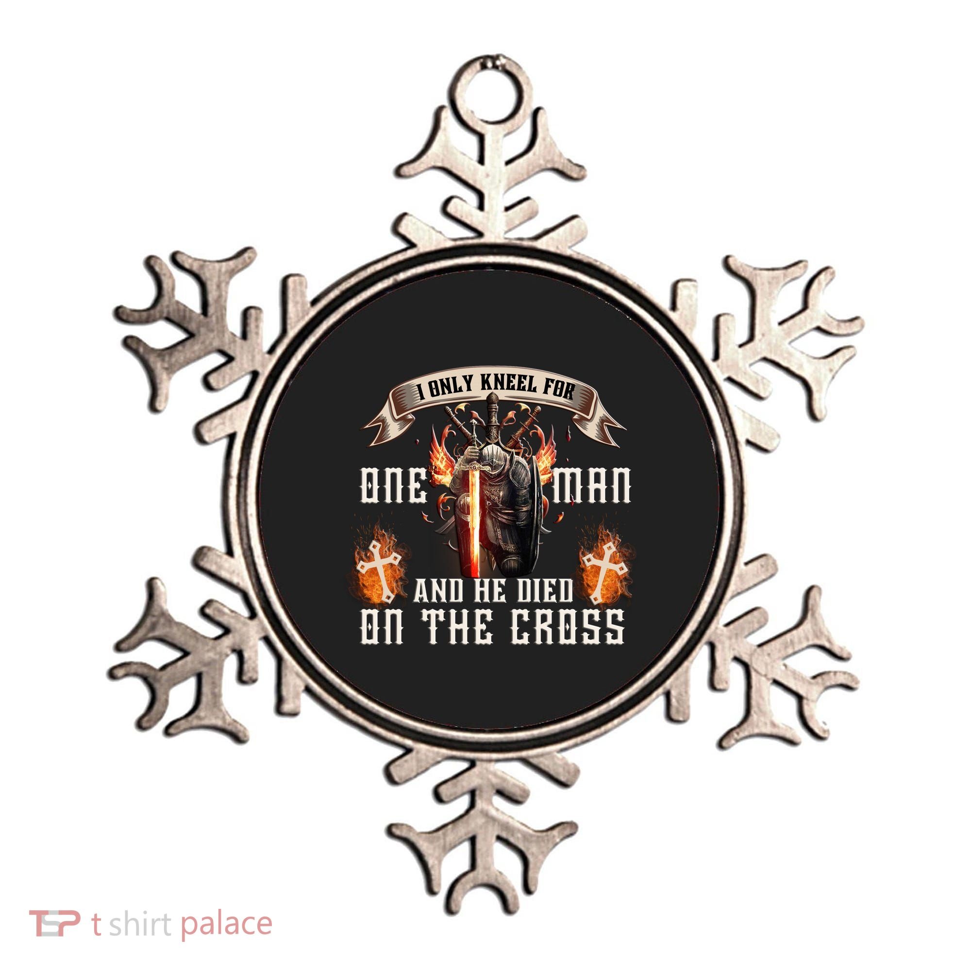 Kneel For One Man And He Died On The Cross Ornament