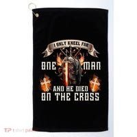 Kneel For One Man And He Died On The Cross Golf Towel thumb 0