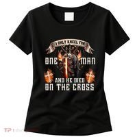 Kneel For One Man And He Died On The Cross Women's T-Shirt thumb 0