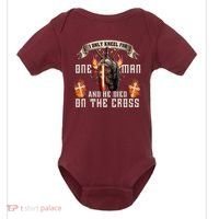 Kneel For One Man And He Died On The Cross Baby Bodysuit thumb 0