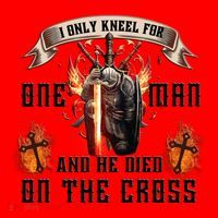 Kneel For One Man And He Died On The Cross Santa Hat thumb 1
