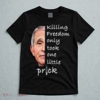 Killing Freedom Only Took One Little Prick Fauci Ouchie T-Shirt thumb 5