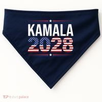 Kamala For President 2028 Retro Harris  USA-Made Doggie Bandana thumb 0
