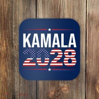 Kamala For President 2028 Retro Harris  Coaster
