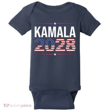 Kamala For President 2028 Retro Harris  Baby Bodysuit
