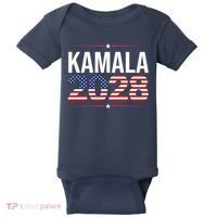Kamala For President 2028 Retro Harris  Baby Bodysuit thumb 0