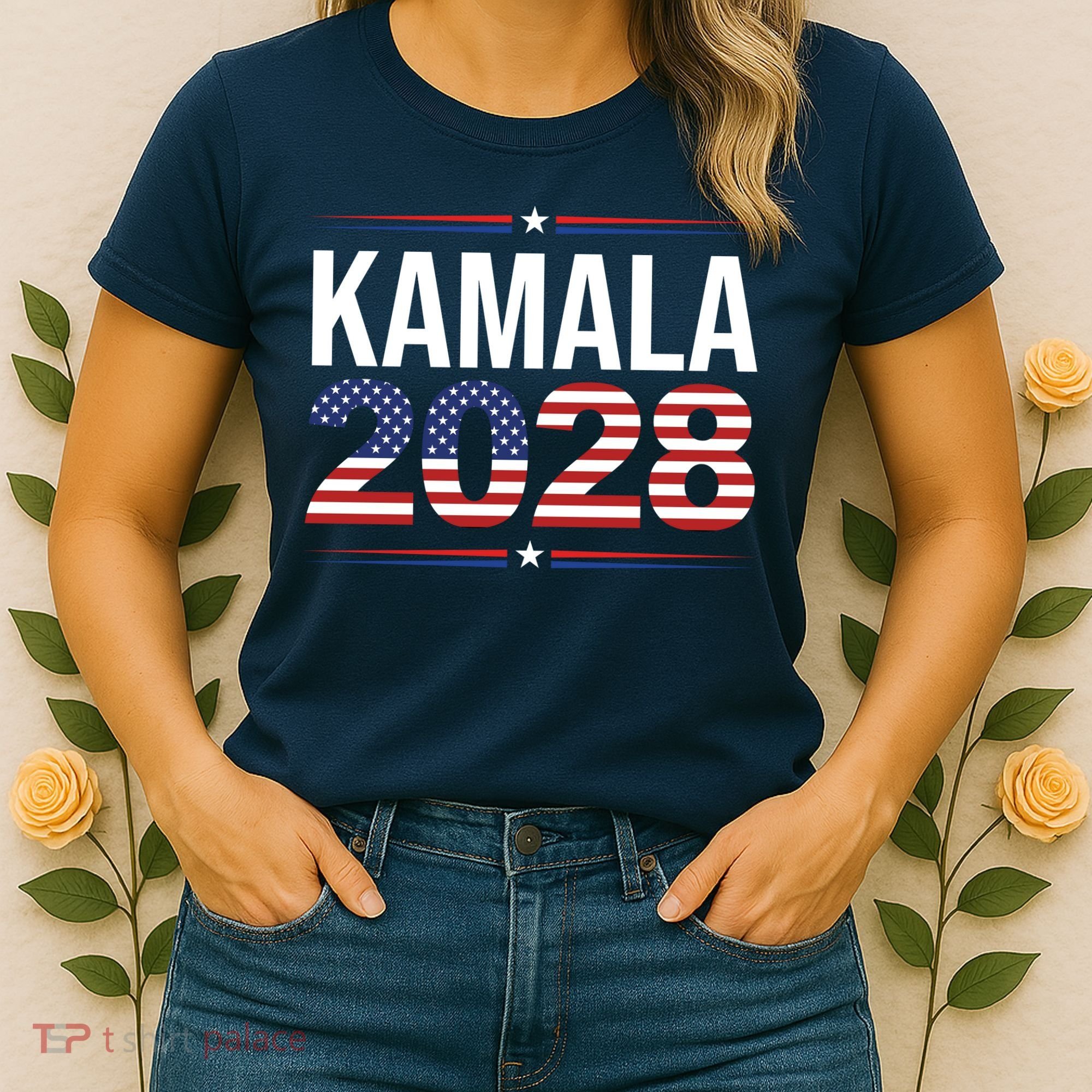 Kamala For President 2028 Retro Harris  Women's T-Shirt