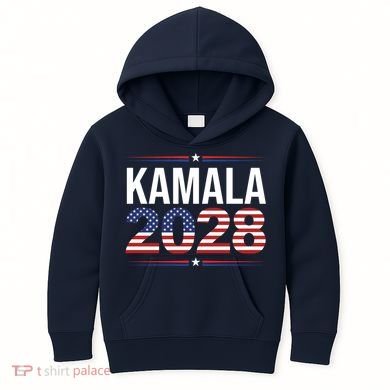 Kamala For President 2028 Retro Harris  Kids Hoodie