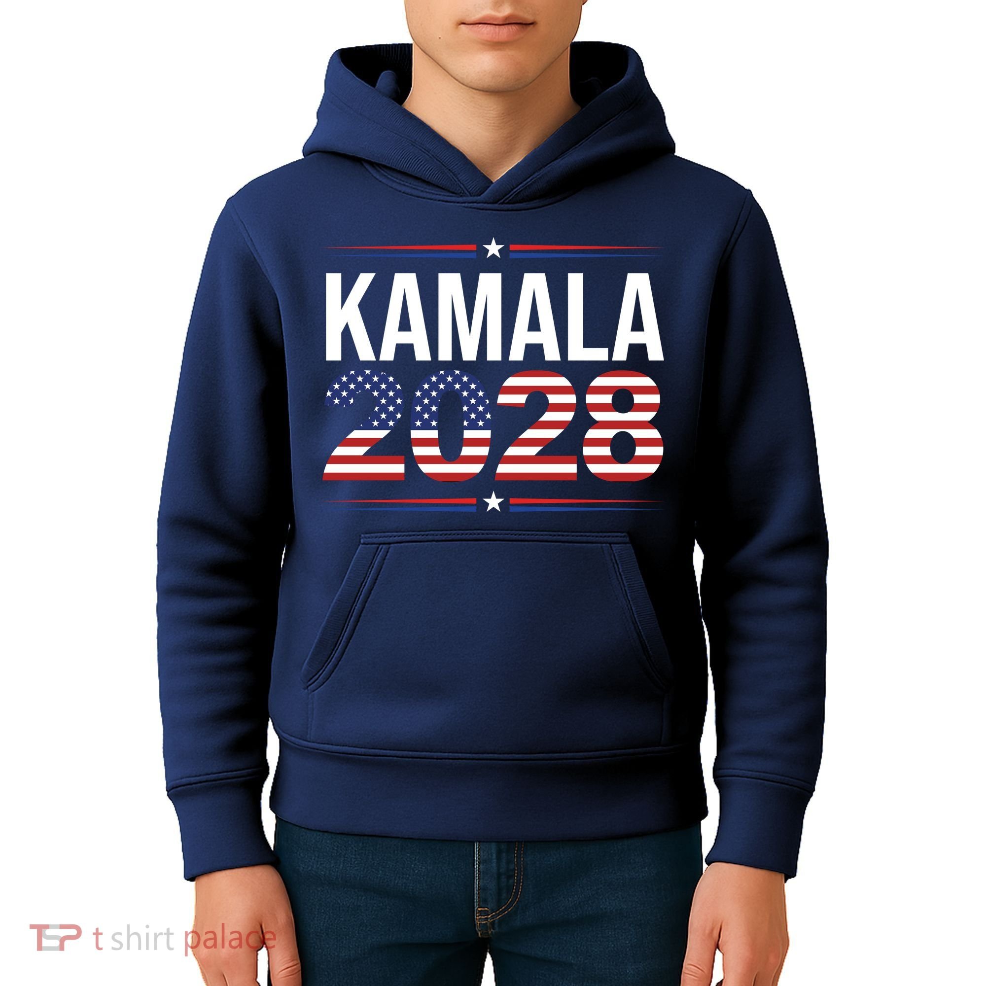 Kamala For President 2028 Retro Harris  Kids Hoodie