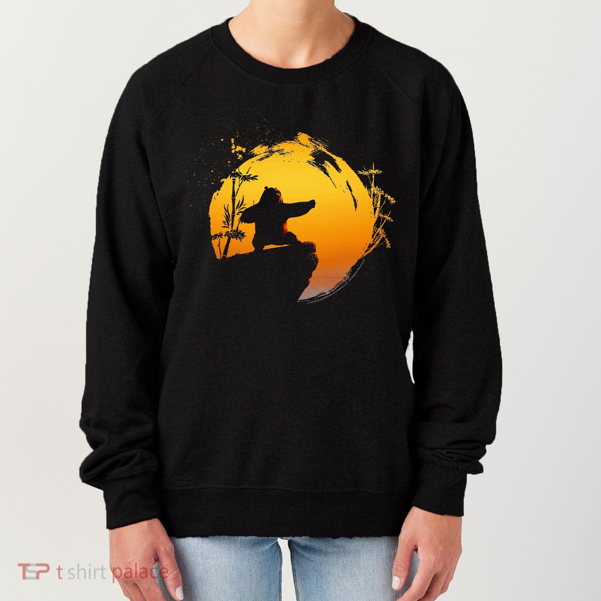 Kung Fu Panda Po Tai Chi Sunset Silhouette Women's Sweatshirt