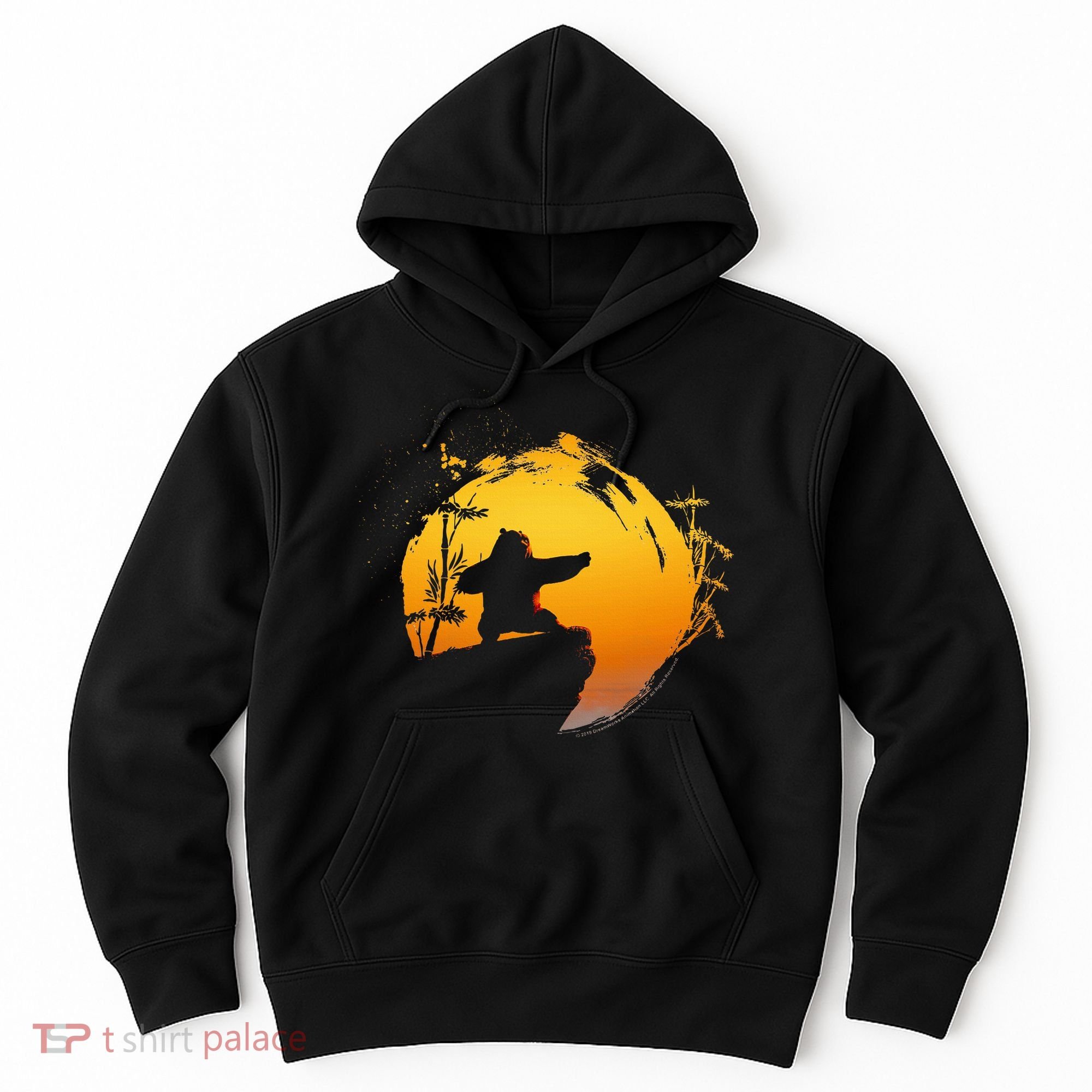 Kung Fu Panda Po Tai Chi Sunset Silhouette Hoodie