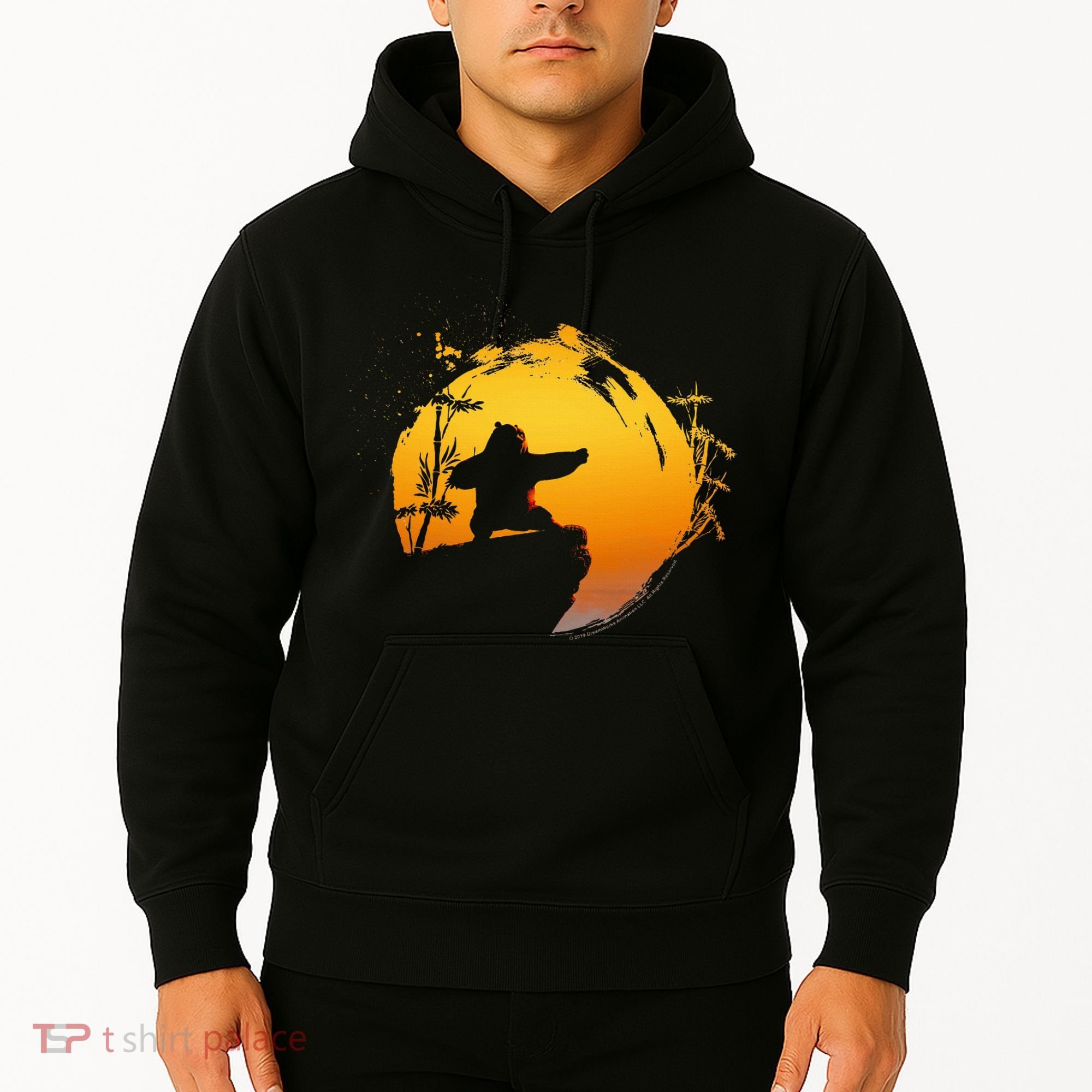 Kung Fu Panda Po Tai Chi Sunset Silhouette Hoodie