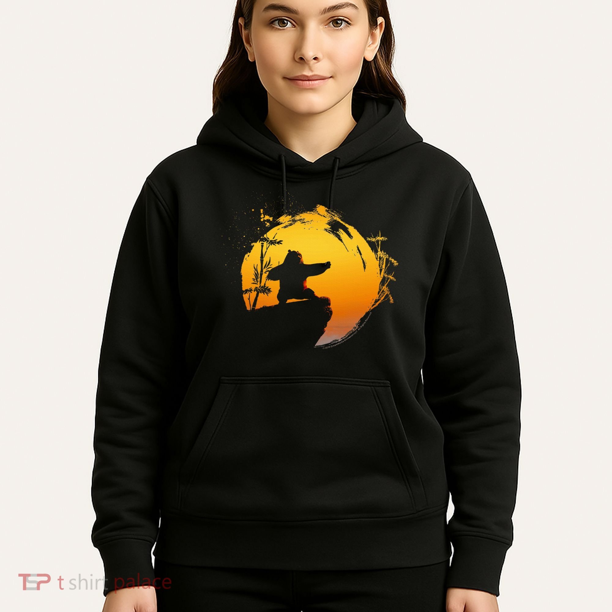 Kung Fu Panda Po Tai Chi Sunset Silhouette Hoodie