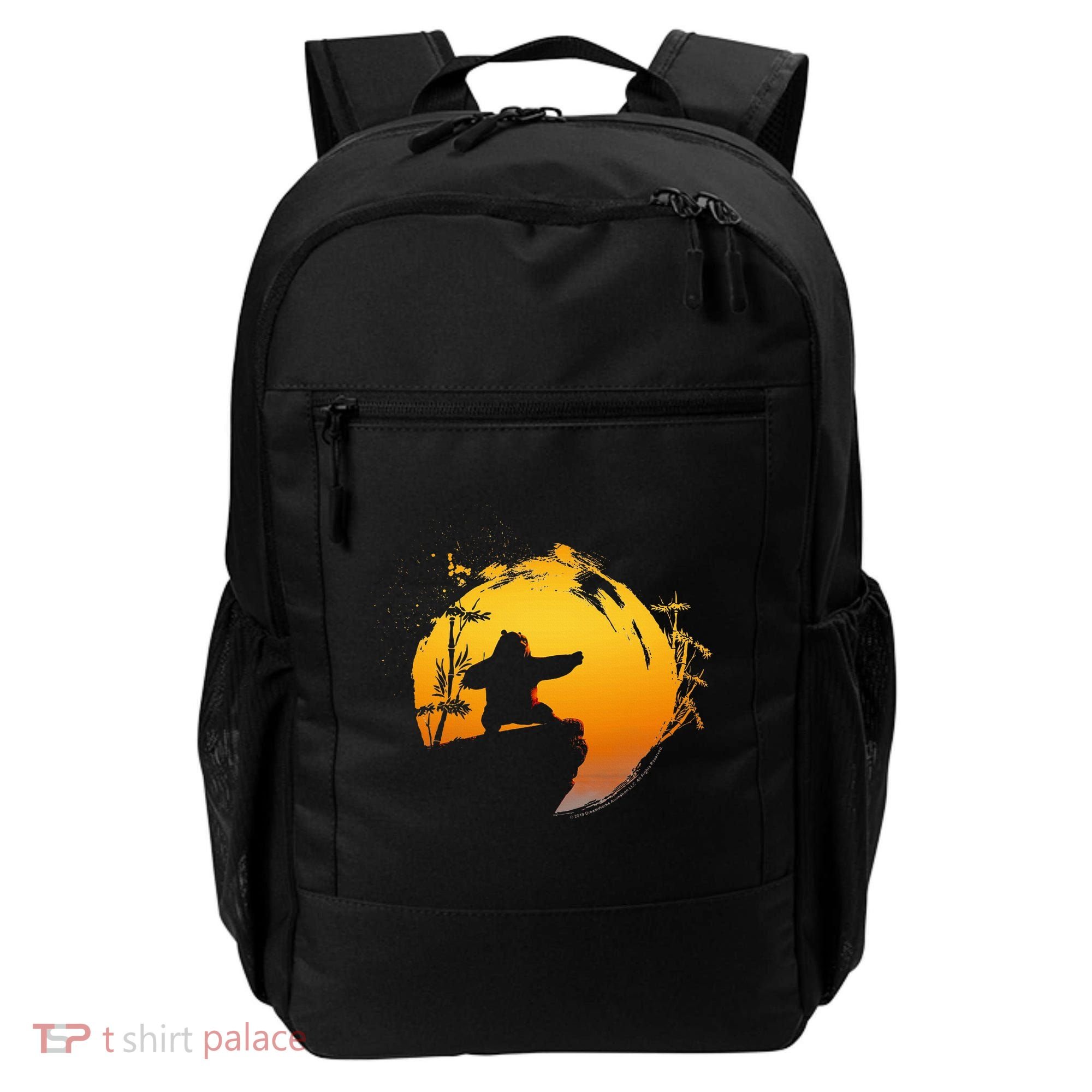 Kung Fu Panda Po Tai Chi Sunset Silhouette Backpack