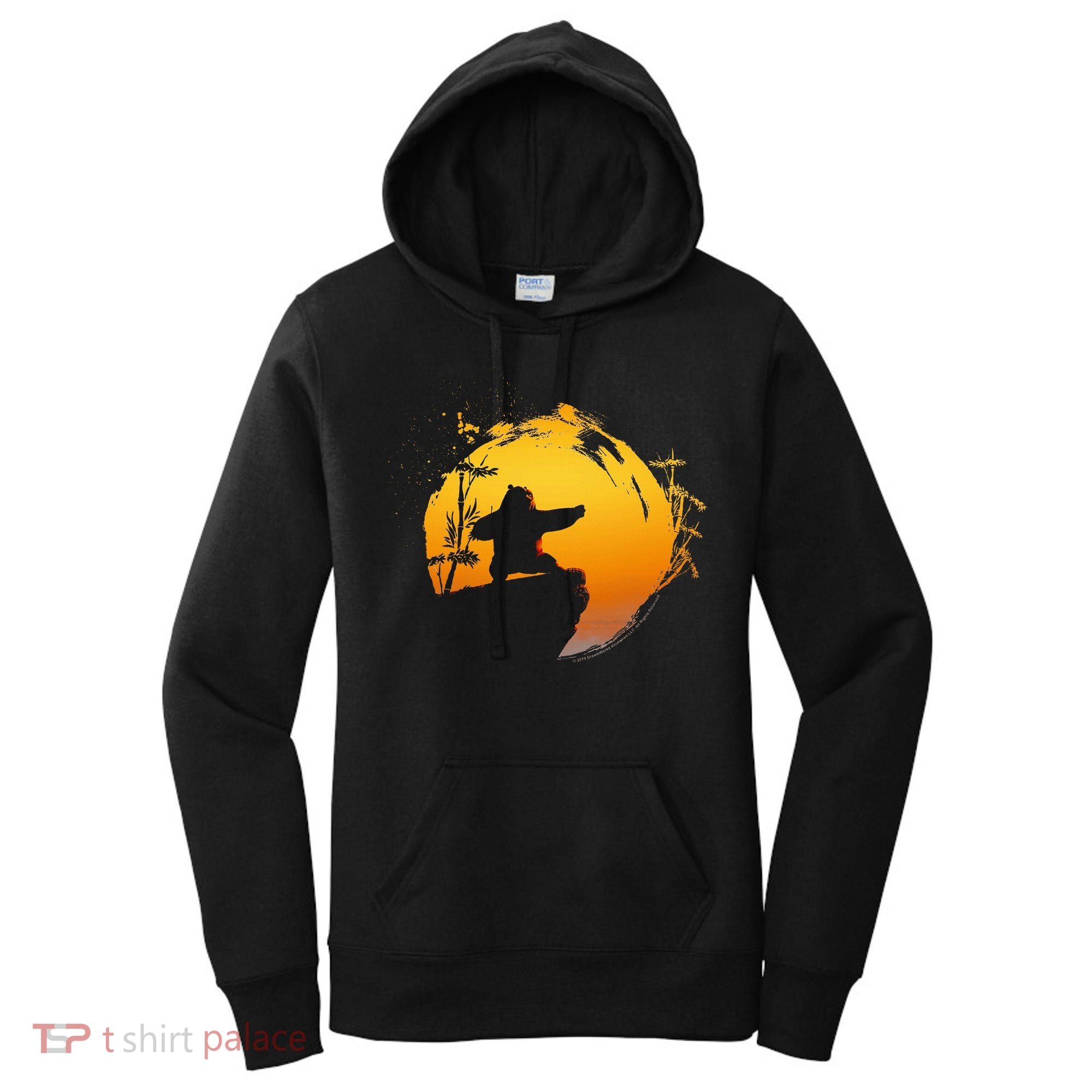 Kung Fu Panda Po Tai Chi Sunset Silhouette Women's Hoodie
