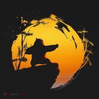 Kung Fu Panda Po Tai Chi Sunset Silhouette Women's Hoodie thumb 2