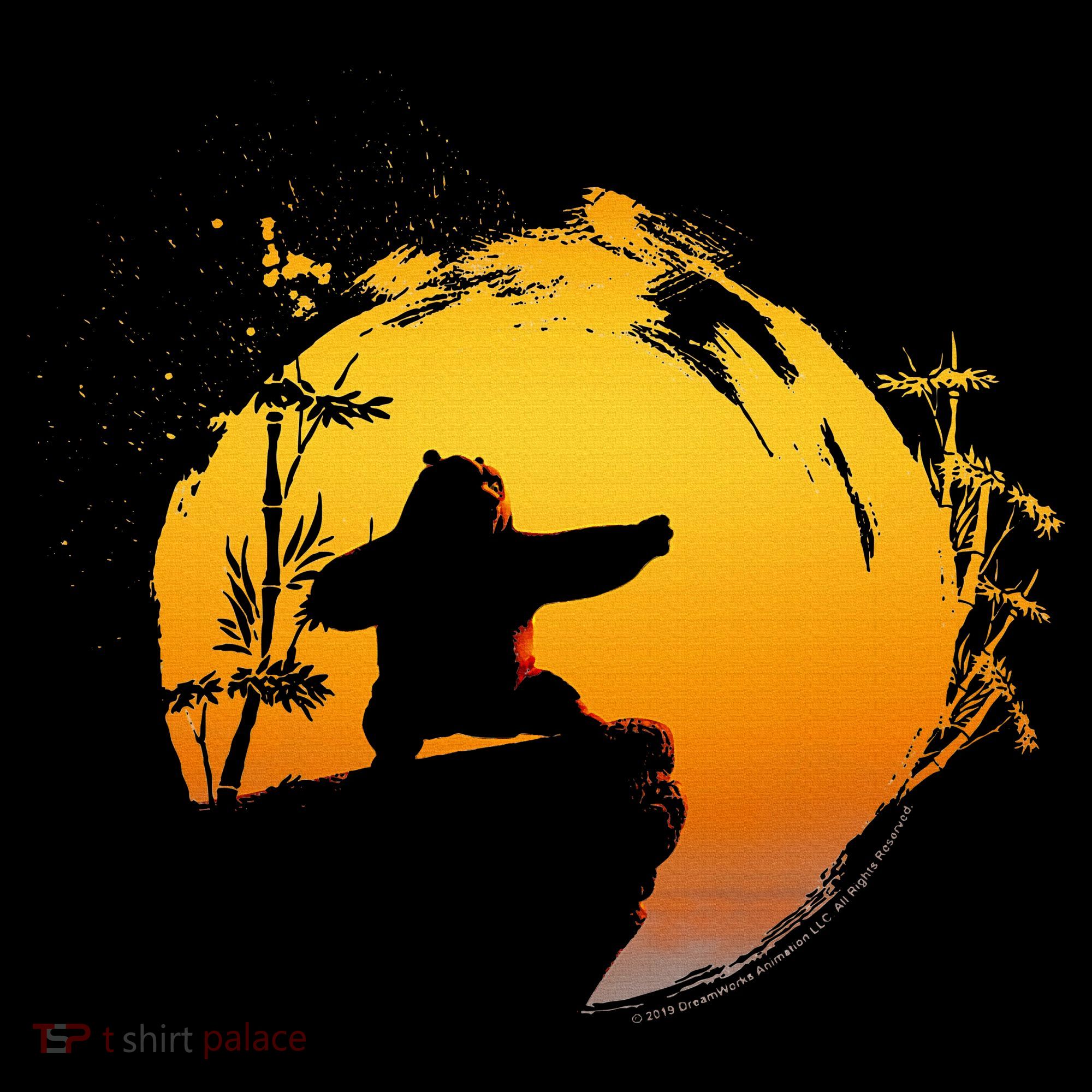 Kung Fu Panda Po Tai Chi Sunset Silhouette Women's Hoodie