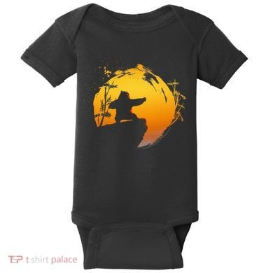 Kung Fu Panda Po Tai Chi Sunset Silhouette Baby Bodysuit