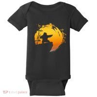 Kung Fu Panda Po Tai Chi Sunset Silhouette Baby Bodysuit thumb 0