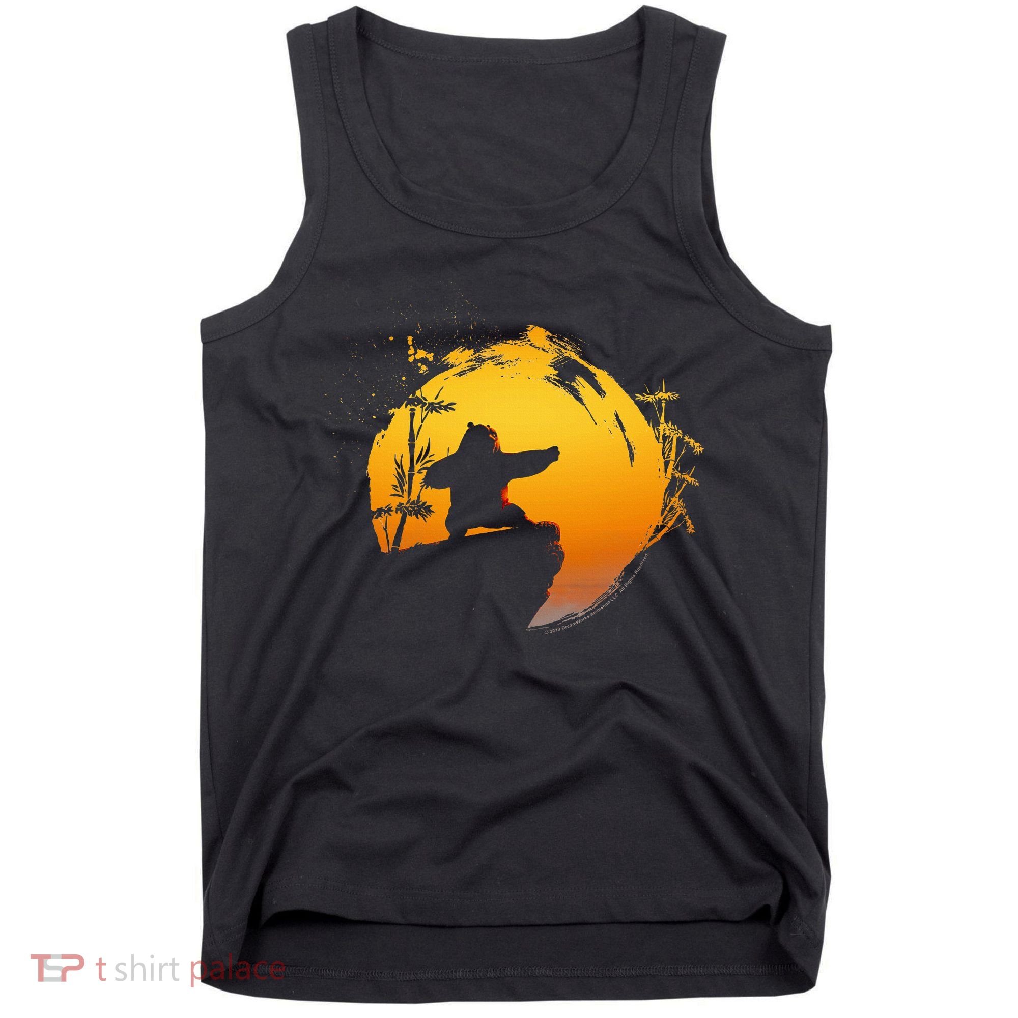 Kung Fu Panda Po Tai Chi Sunset Silhouette Tank Top
