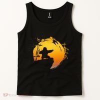 Kung Fu Panda Po Tai Chi Sunset Silhouette Tank Top thumb 2