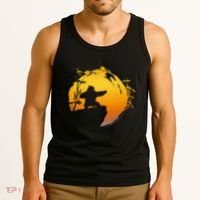 Kung Fu Panda Po Tai Chi Sunset Silhouette Tank Top thumb 3