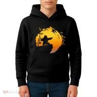 Kung Fu Panda Po Tai Chi Sunset Silhouette Kids Hoodie thumb 4