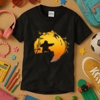 Kung Fu Panda Po Tai Chi Sunset Silhouette Kids T-Shirt thumb 3
