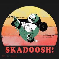 Kung Fu Panda Skadoosh Circle Portrait Doggie Tank thumb 4