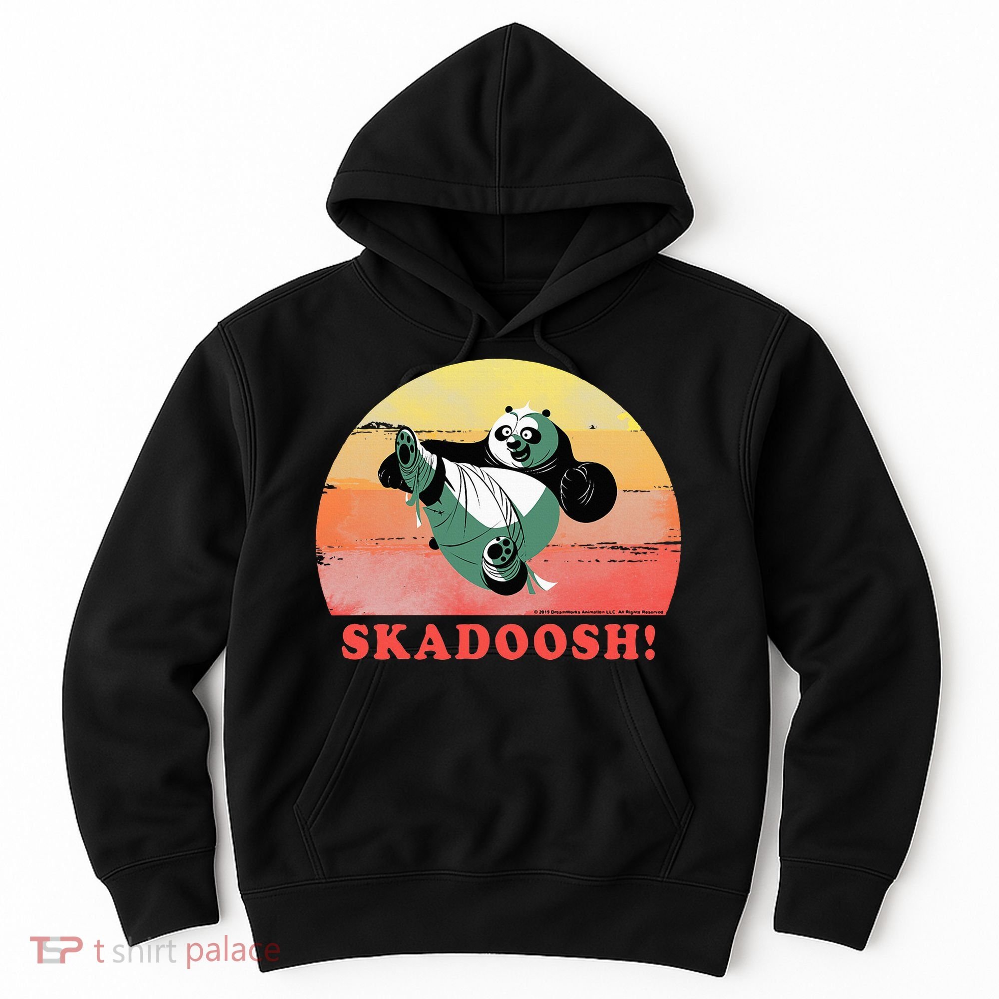 Kung Fu Panda Skadoosh Circle Portrait Hoodie