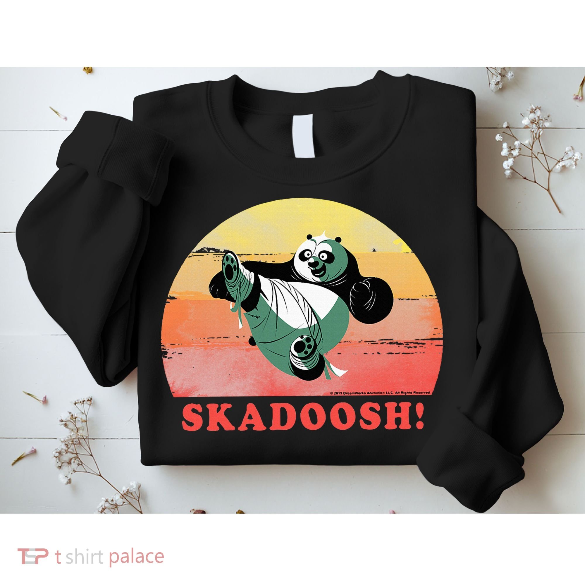 Kung Fu Panda Skadoosh Circle Portrait Sweatshirt