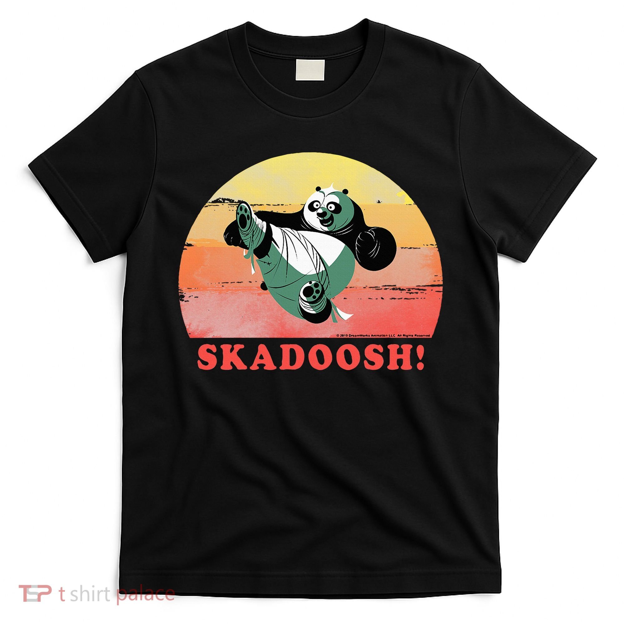 Kung Fu Panda Skadoosh Circle Portrait T-Shirt