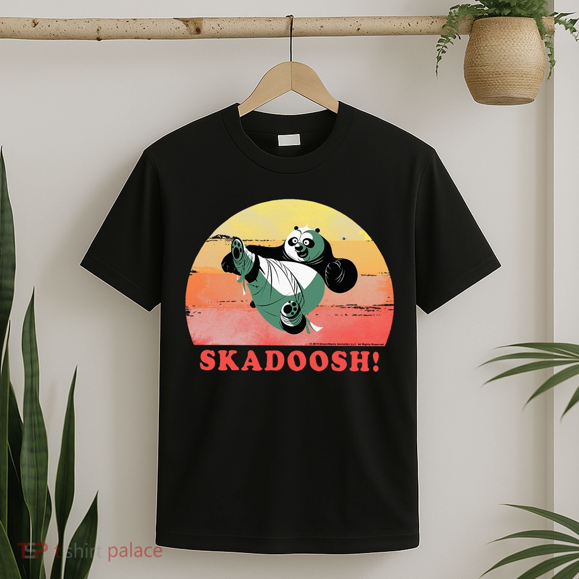 Kung Fu Panda Skadoosh Circle Portrait T-Shirt
