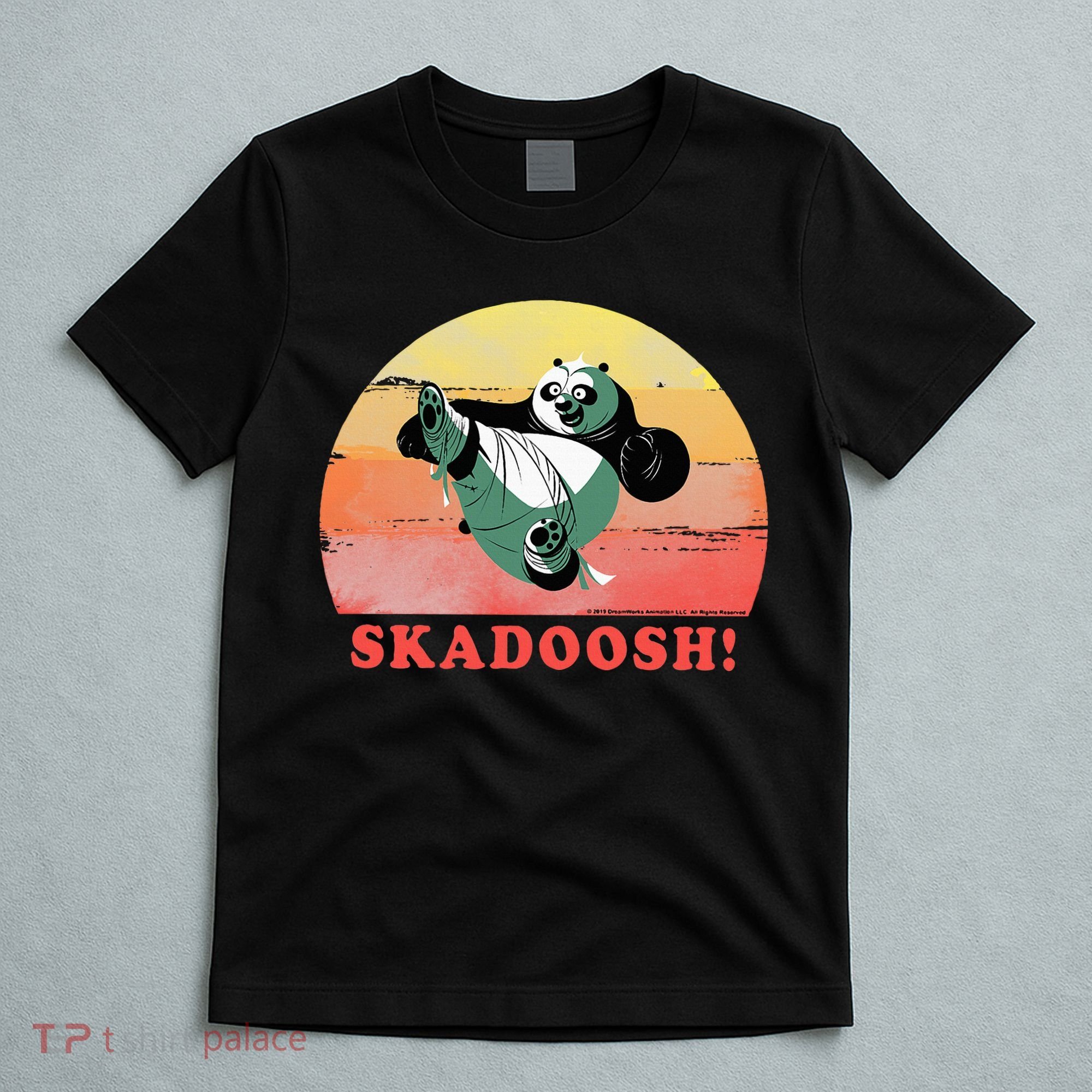 Kung Fu Panda Skadoosh Circle Portrait T-Shirt
