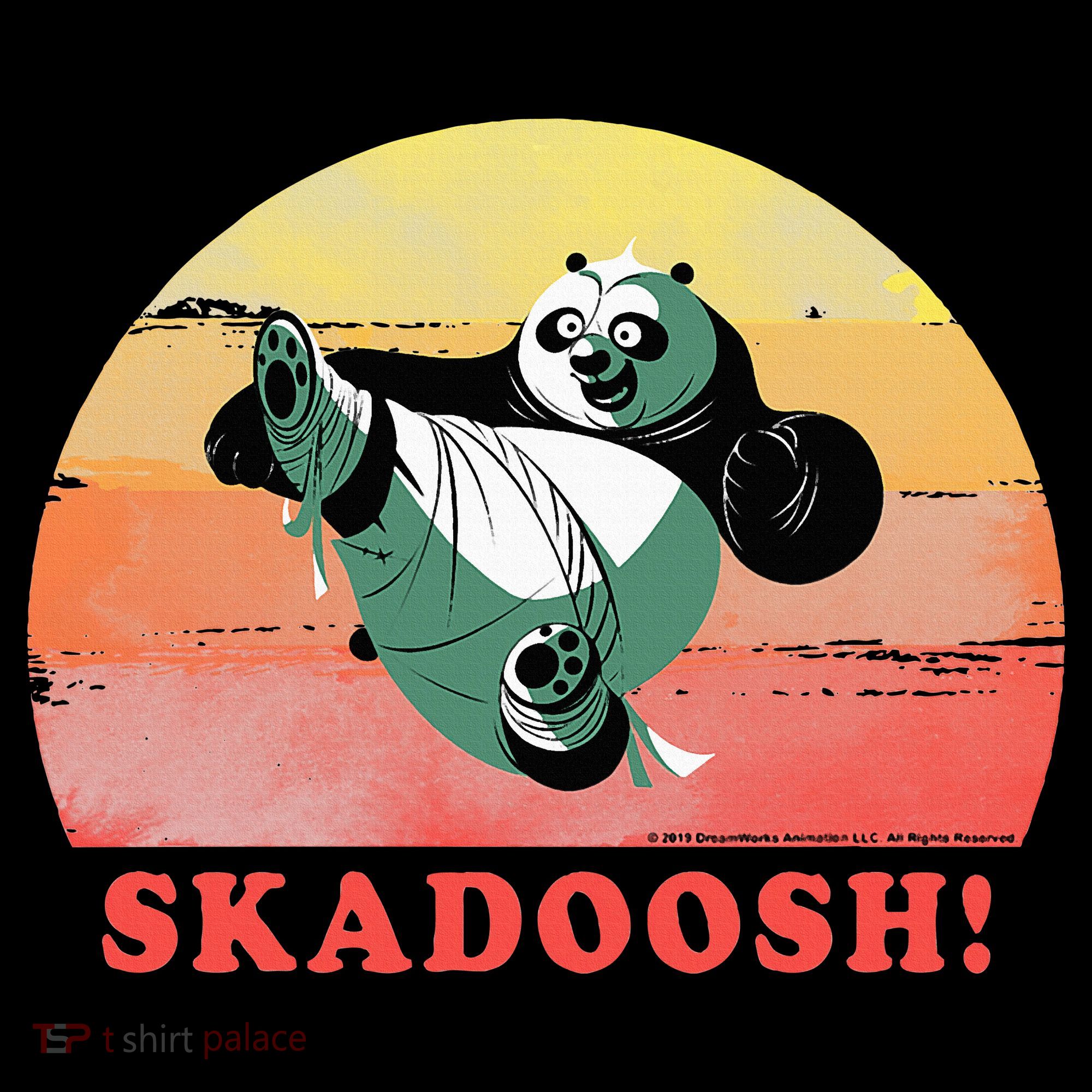 Kung Fu Panda Skadoosh Circle Portrait Women's Hoodie