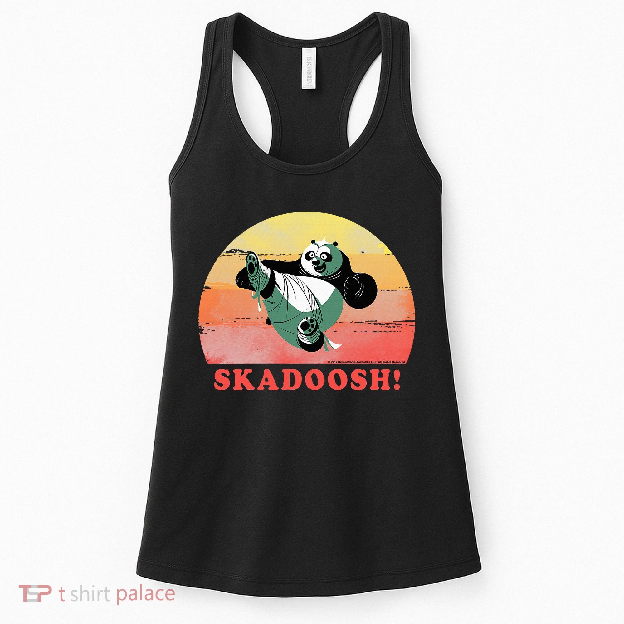 Kung Fu Panda Skadoosh Circle Portrait Women's Tank Top