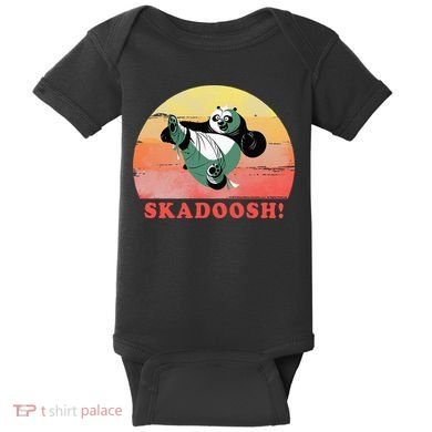 Kung Fu Panda Skadoosh Circle Portrait Baby Bodysuit