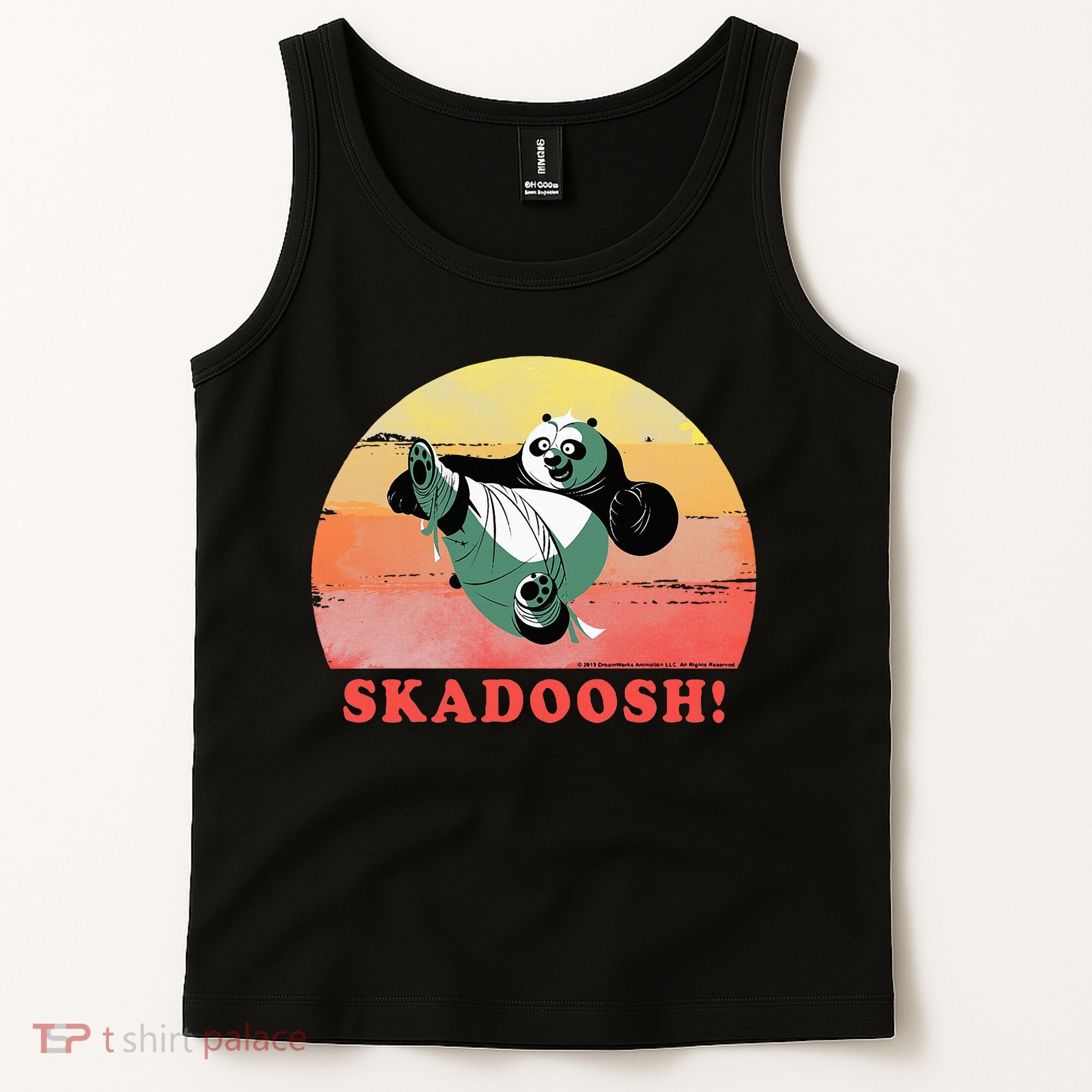 Kung Fu Panda Skadoosh Circle Portrait Tank Top
