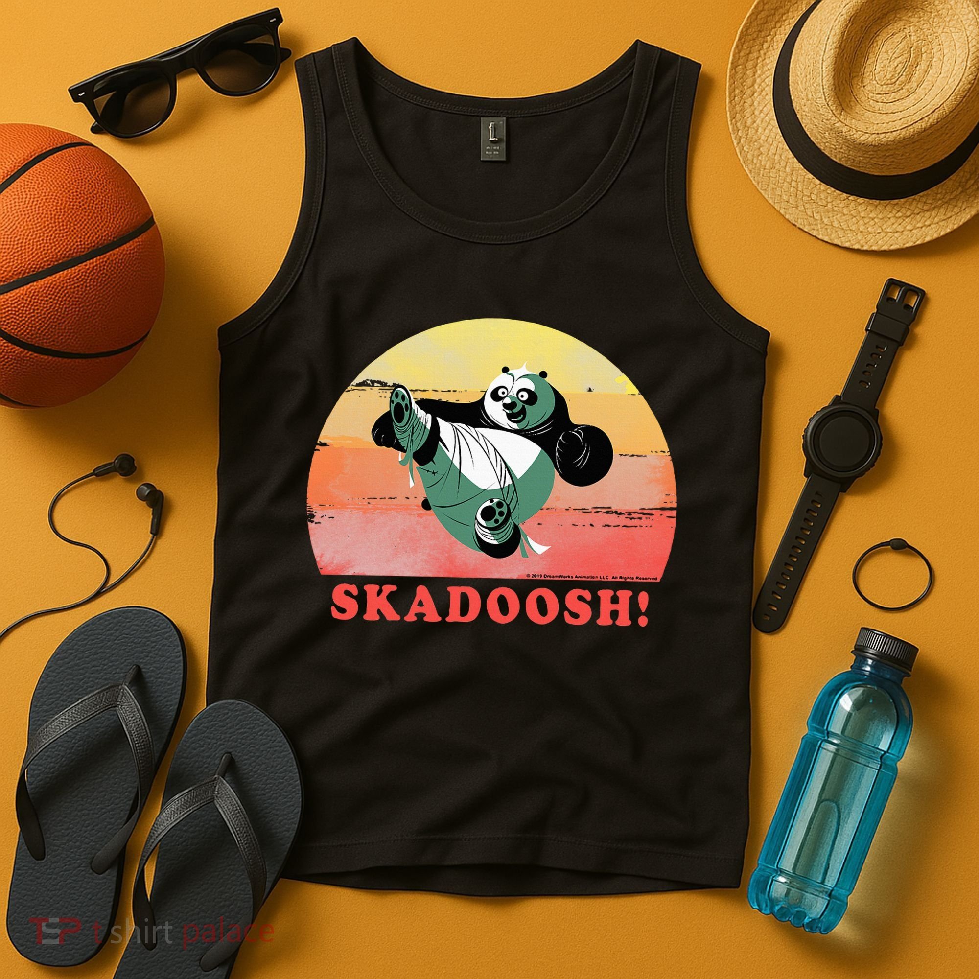 Kung Fu Panda Skadoosh Circle Portrait Tank Top