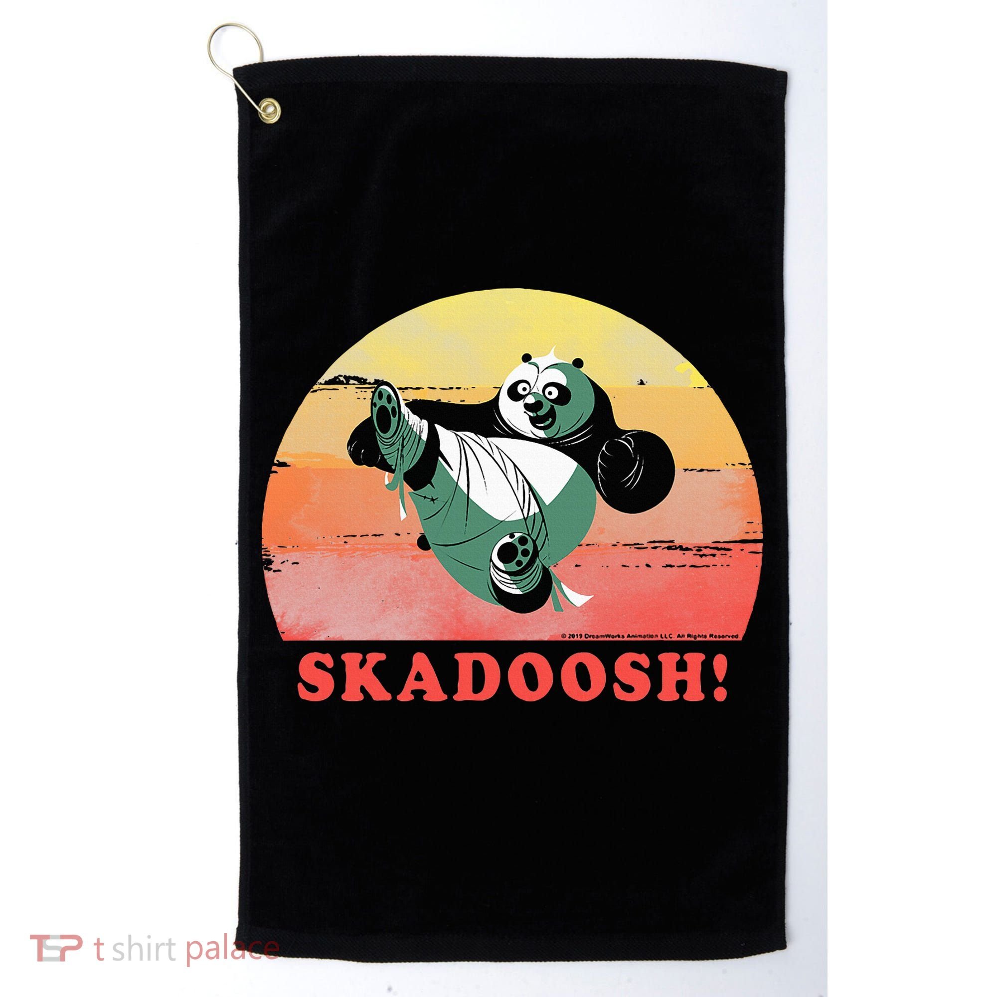 Kung Fu Panda Skadoosh Circle Portrait Golf Towel