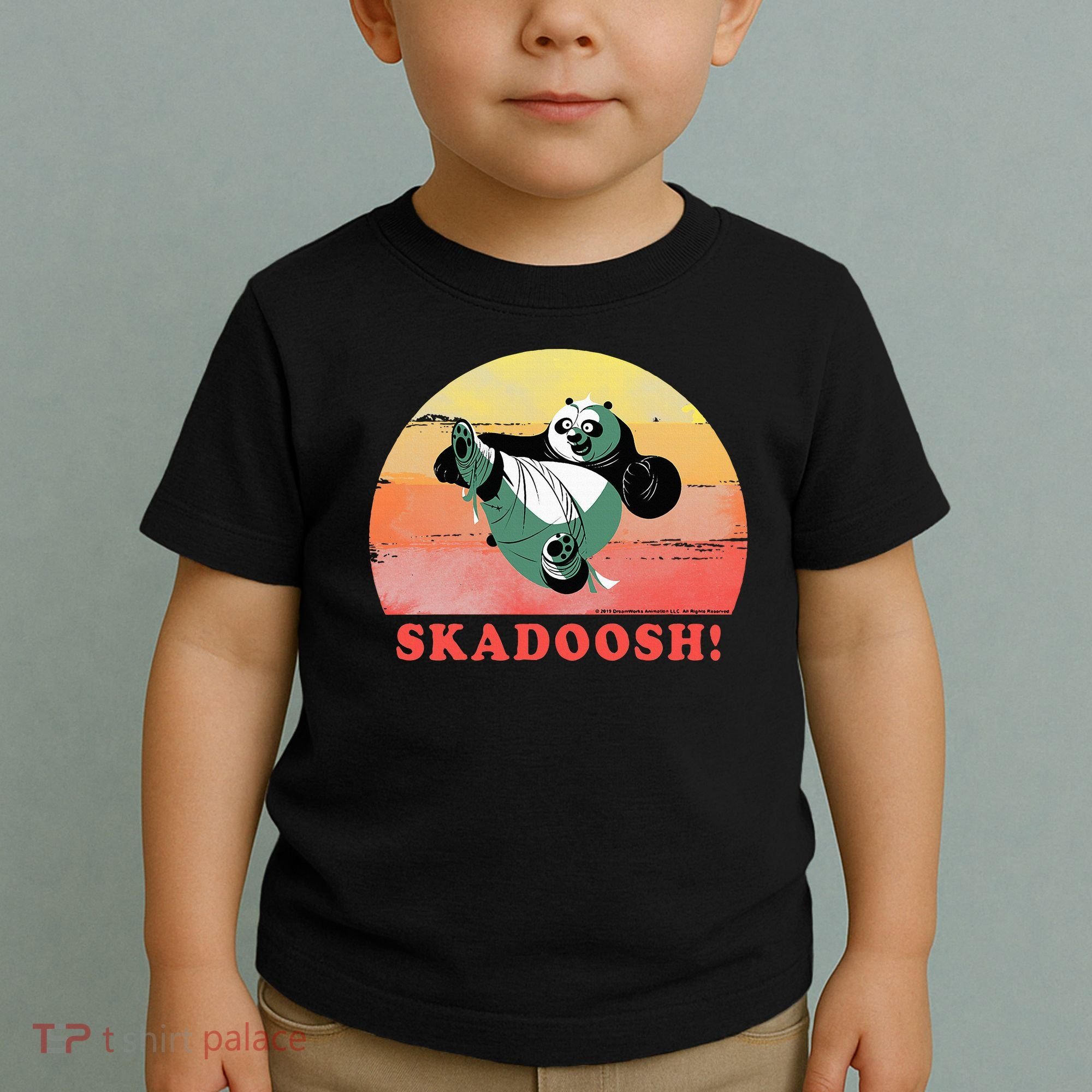 Kung Fu Panda Skadoosh Circle Portrait Toddler T-Shirt