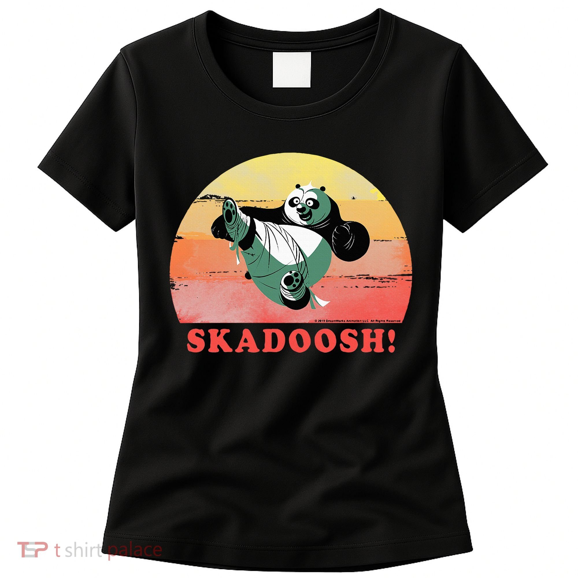 Kung Fu Panda Skadoosh Circle Portrait Women's T-Shirt