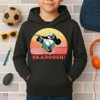 Kung Fu Panda Skadoosh Circle Portrait Kids Hoodie thumb 2