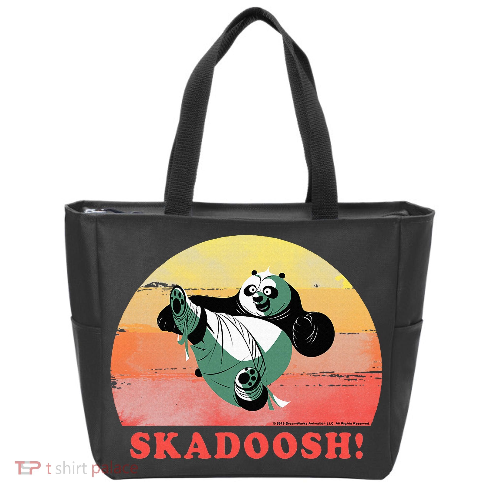 Kung Fu Panda Skadoosh Circle Portrait Tote Bag