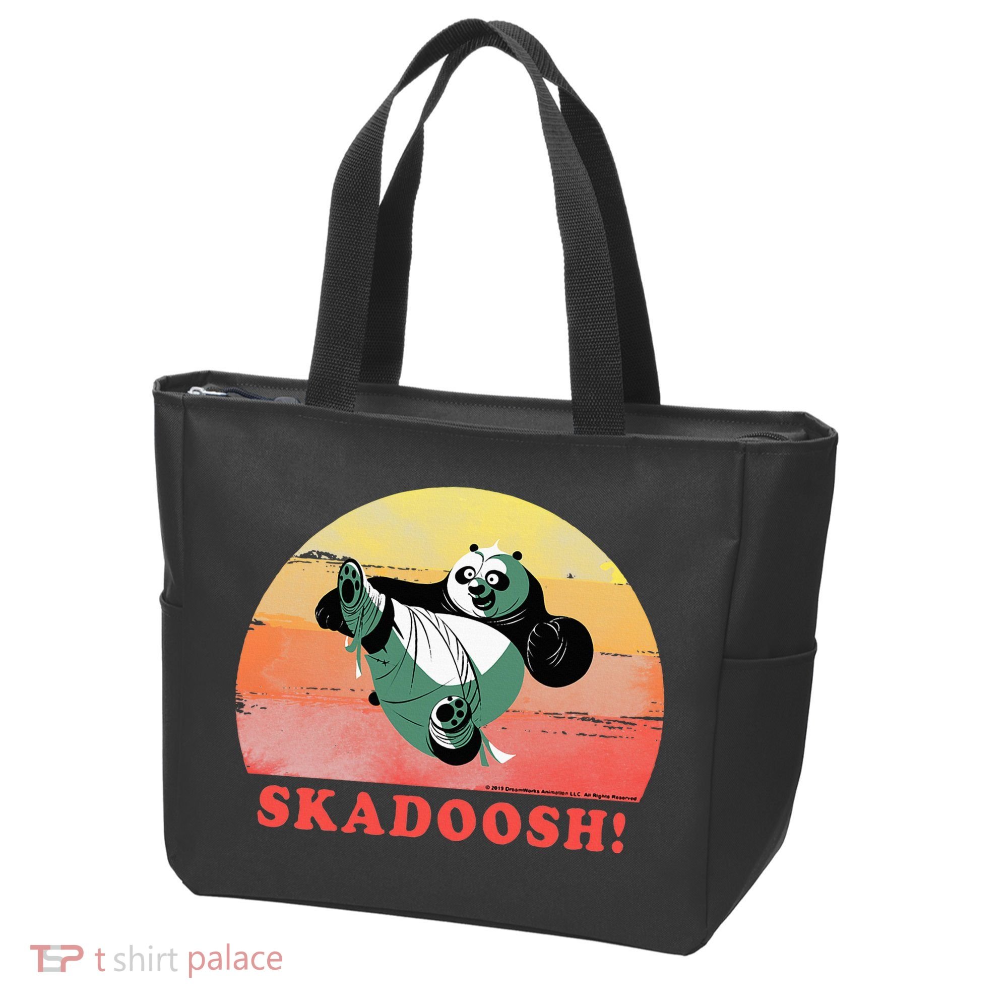 Kung Fu Panda Skadoosh Circle Portrait Tote Bag