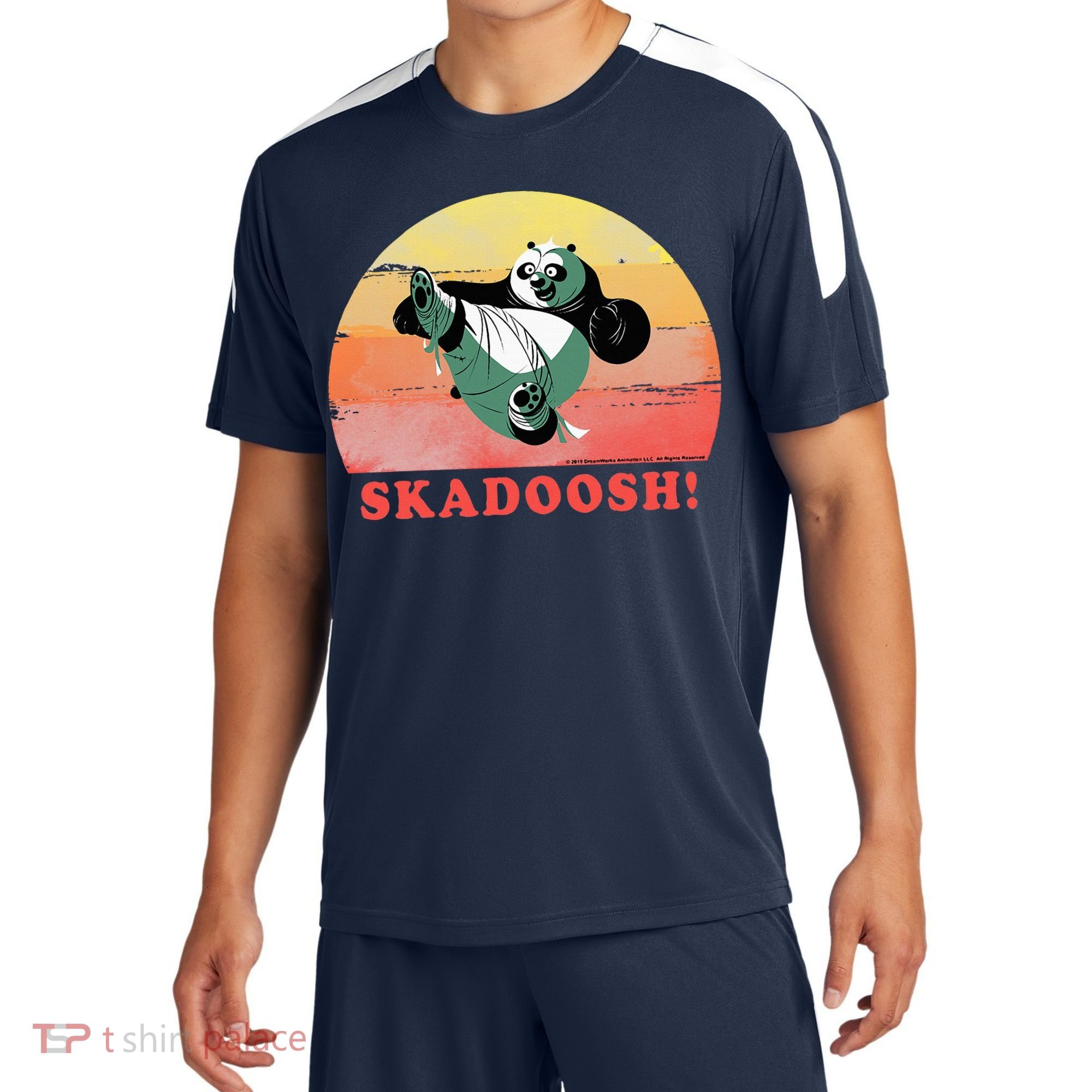 Kung Fu Panda Skadoosh Circle Portrait Sport-Tek Competitor United Soccer Jersey