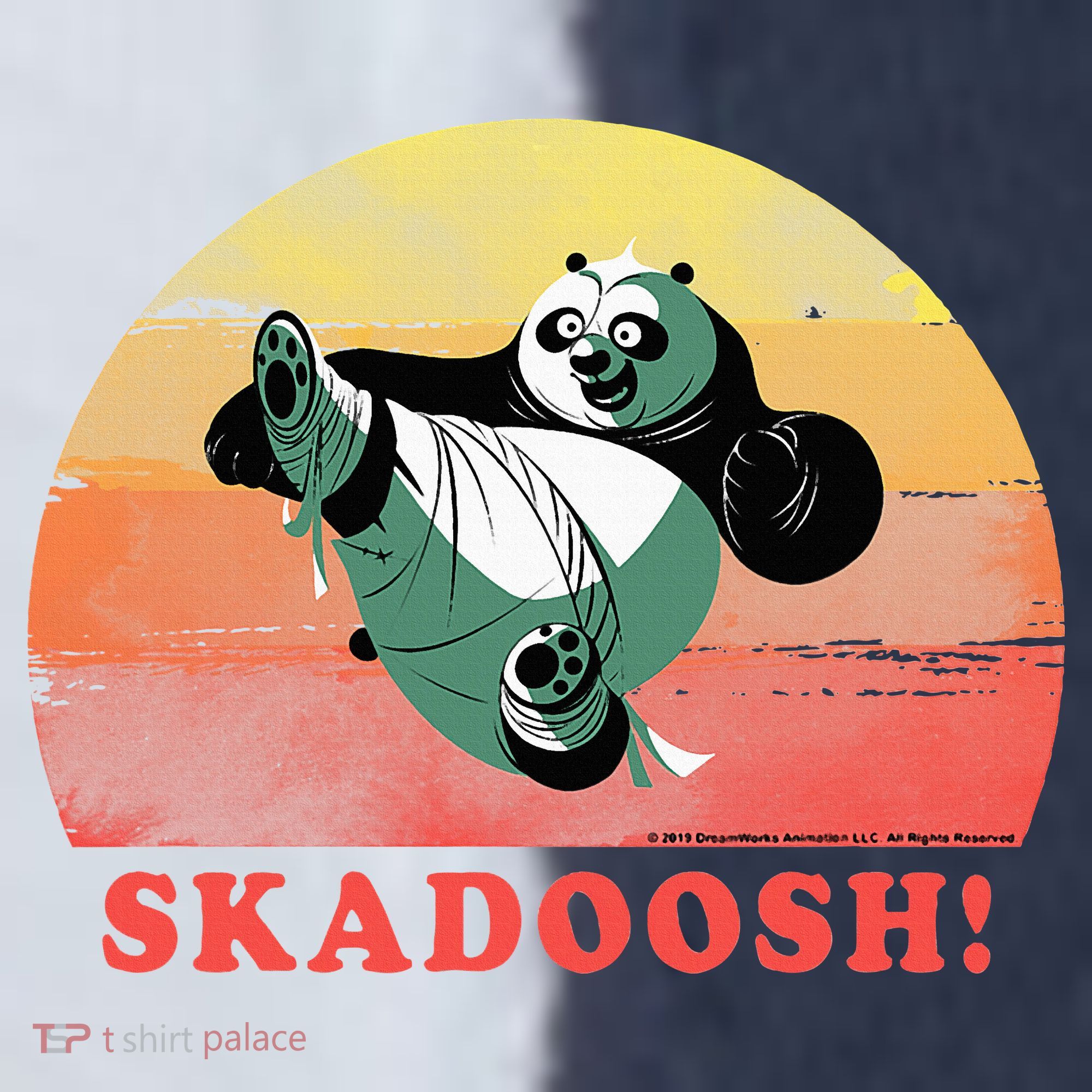 Kung Fu Panda Skadoosh Circle Portrait Sport-Tek Competitor United Soccer Jersey