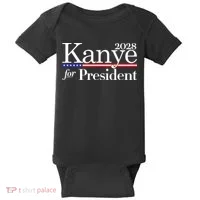 Kanye For President 2028 Baby Bodysuit thumb 0