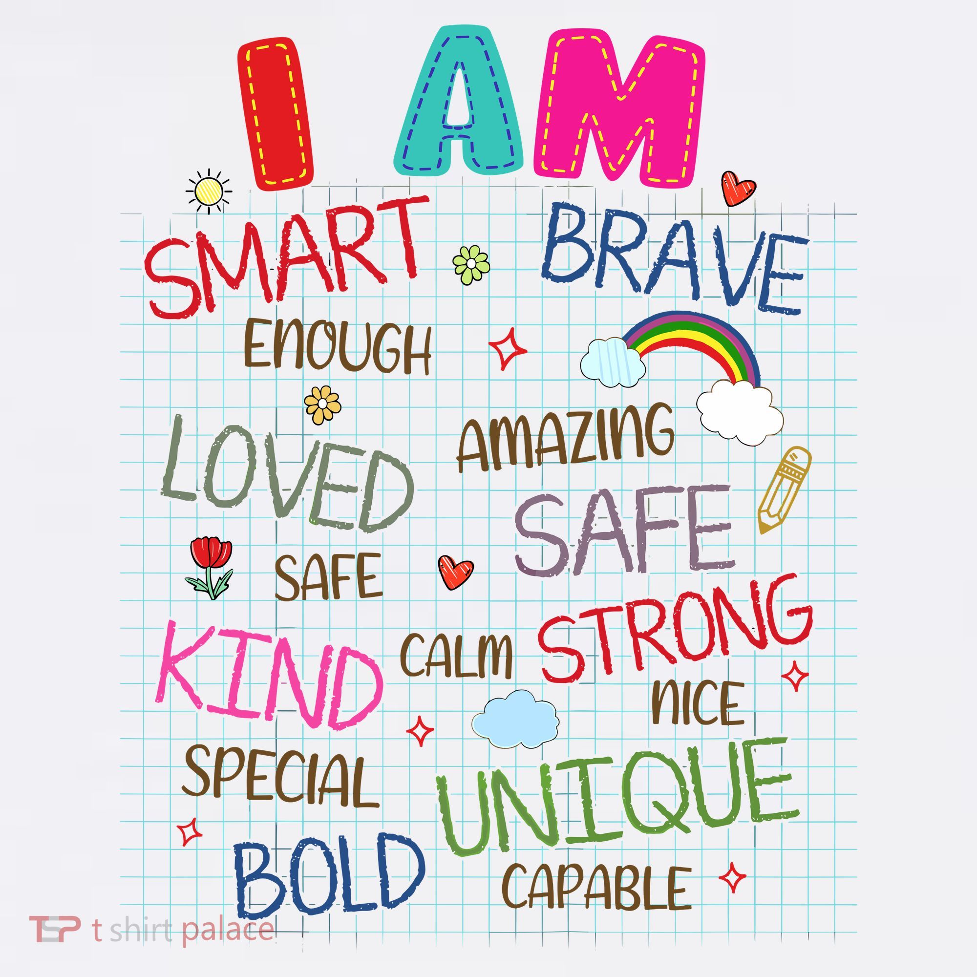 Kids Funny Positive Affirmation Inspiration Girl Boy I Am Kind Women's Hoodie