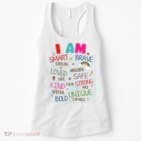 Kids Funny Positive Affirmation Inspiration Girl Boy I Am Kind Women's Tank Top thumb 0